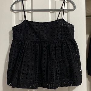 J Crew Eyelet Top